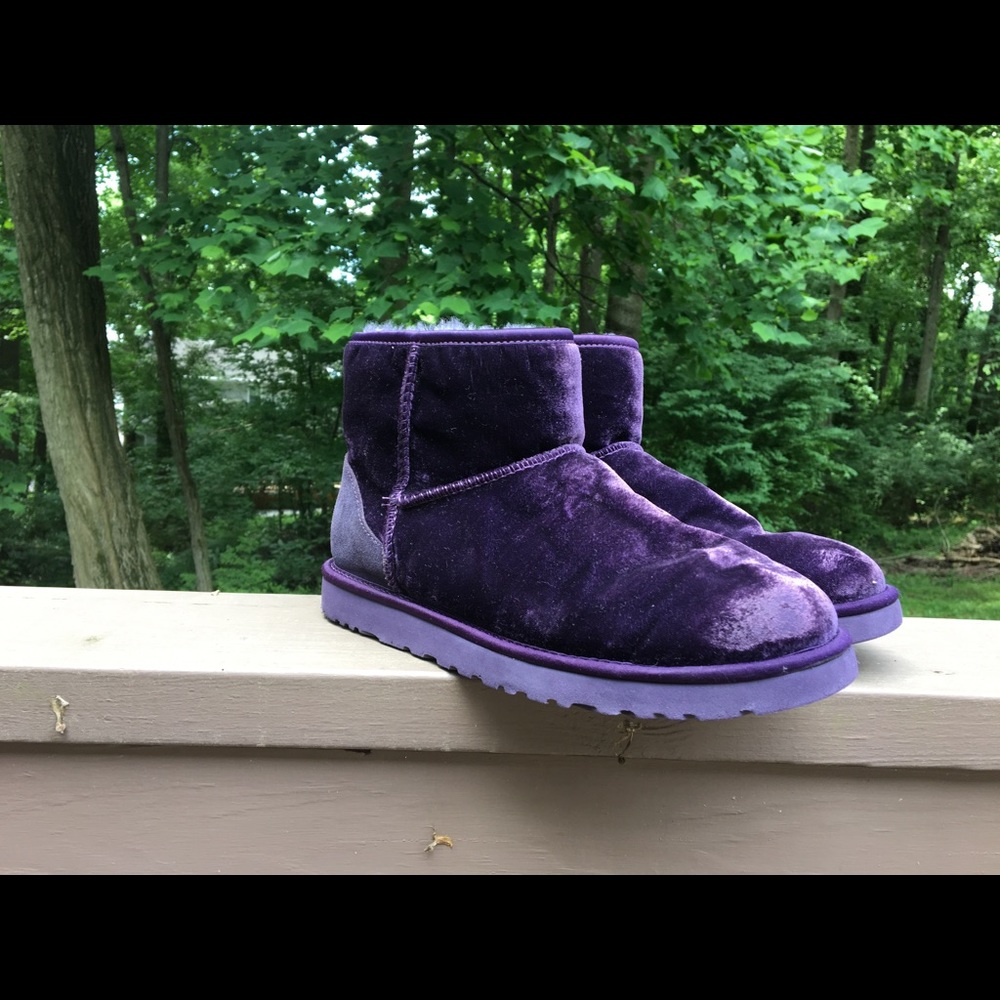 Purple Mini Velvet Uggs